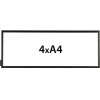 Windo Display, holder for floor, 4 x A4 #1