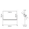 Swivel board, whiteboard for intensive use on a mobile stand - 8 sizes - 120x150 cm #5