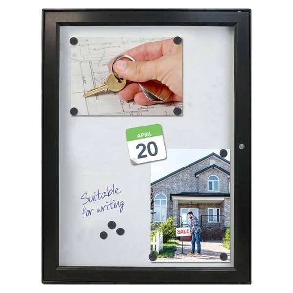 INFOBOX magnetic w/lock 4xA4 - Black #1