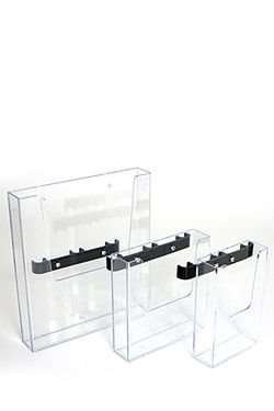 Acrylic holder A4 with fitting, for Crown Truss 10, black #2