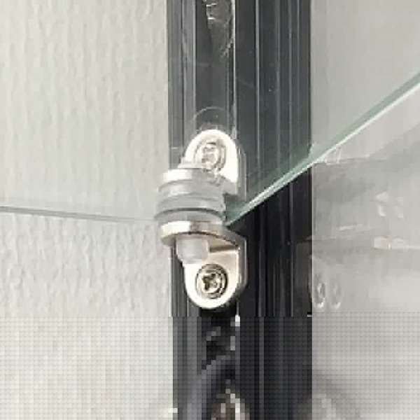 Showcase Tower Solo, black, with storage and LED spots #3