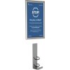 Hand Dispenser Shelf and Alu Snap Frame A4 - Wall set #1