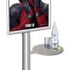 Mini Multi Stand with A3 Snap Frame and round shelf #10