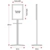 Mini Multi Stand with A3 Snap Frame and round shelf #7
