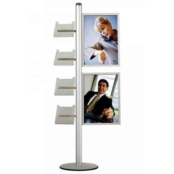 MULTISTAND 18 Single sided 2x(50x70cm) Slide-in + 4xA4 Shelves #2