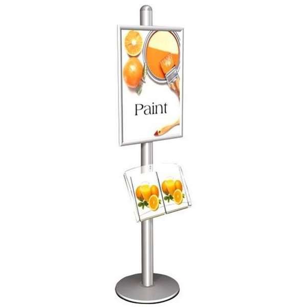 MULTISTAND 1 Single sided with acrylshelve 25mm 1 x 50x70 Alu #4