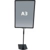 FLEX PLASTICFRAME w/base A3 black #4