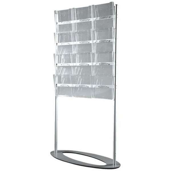 Ellipse Stand, single sided, with 12 A4 acrylic holders #1