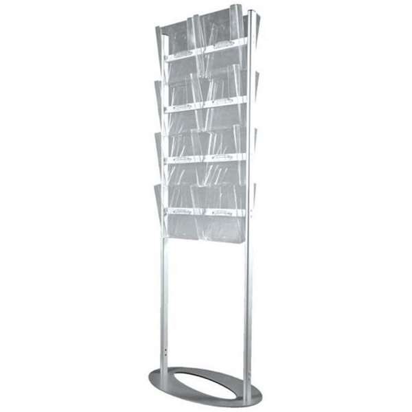 Ellipse Stand, single sided, with 8 acrylic holders #1