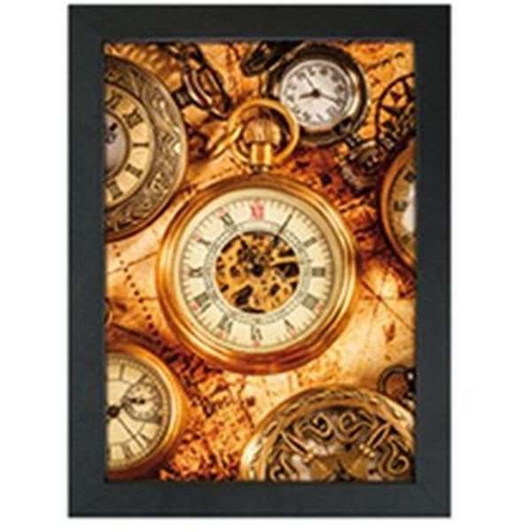 Crown snap frame, 33 mm, A4, black #1