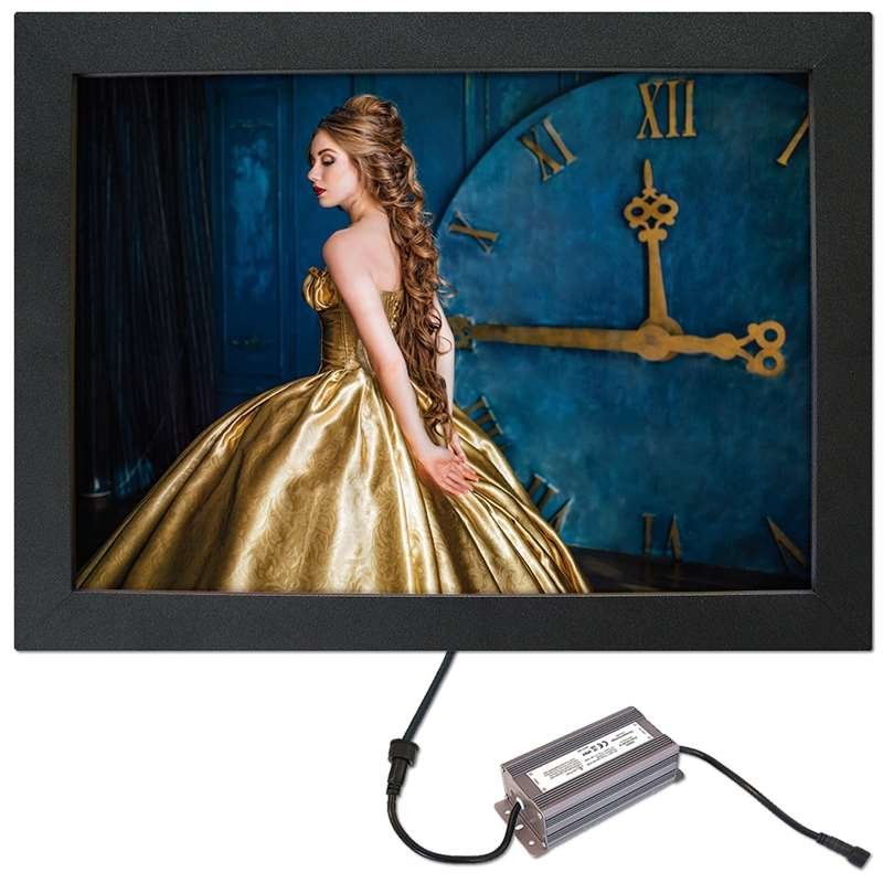 CROWN  LED OUT BOX, A2 single sided - black #1