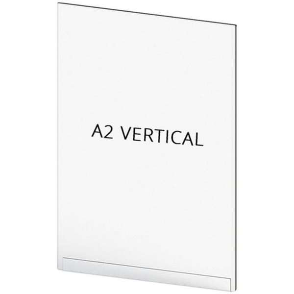 Acrylic Pocket Frame, A2 Vertical, Tasche für Crowd Barrier #1