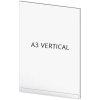 Acrylic poster pocket for mounting Crowd Barrier system. Delivered without holders for stand and frame. #1