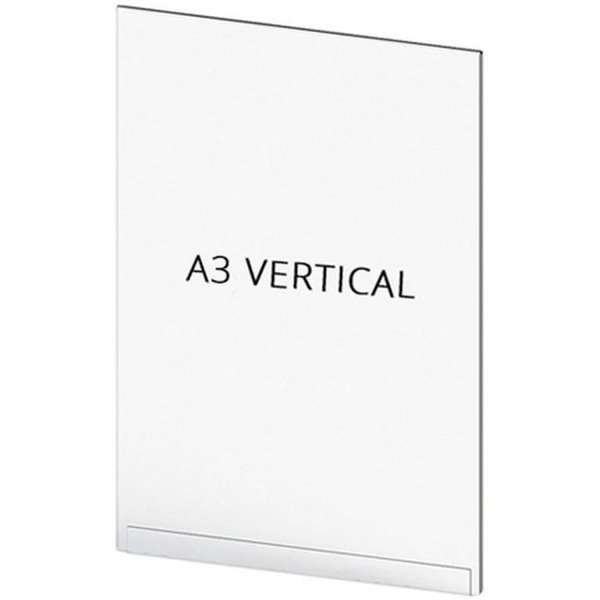 Acrylic poster pocket for mounting Crowd Barrier system. Delivered without holders for stand and frame. #1