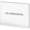 Acrylic poster pocket for mounting Crowd Barrier system. Delivered without holders for stand and frame. #1
