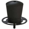 Crowd control top for rope, with tread. Black #1