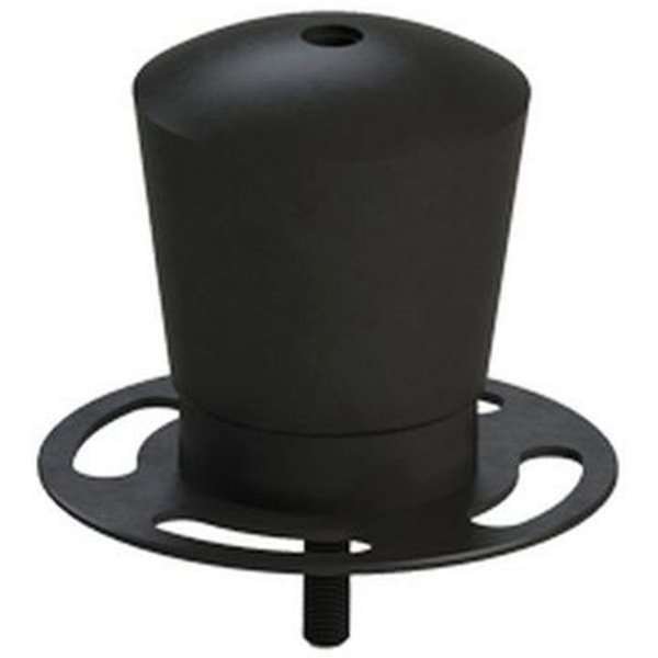 Crowd control top for rope, with tread. Black #1