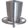 Crowd control top for rope, with tread. Steel #1