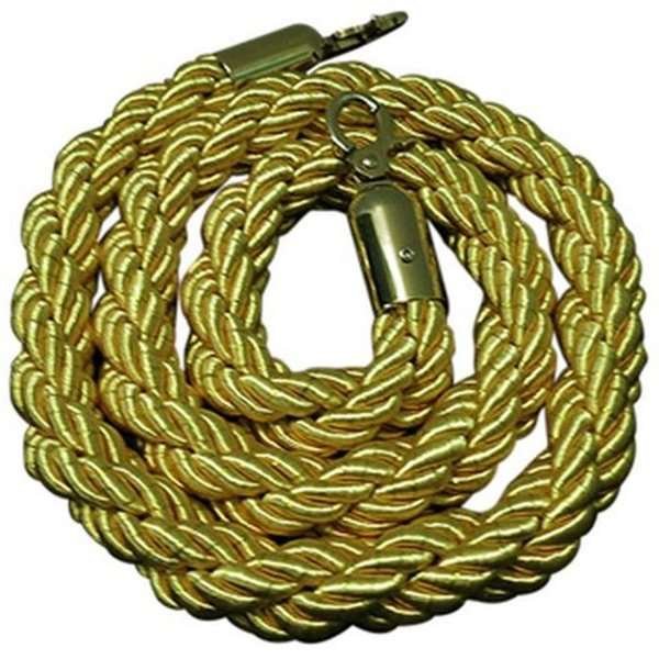 Golden rope with golden hooks for Crowd Barrier stands #1