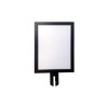 Slide-in frame for Crowd Barrier Belt system, sort, A3 #1