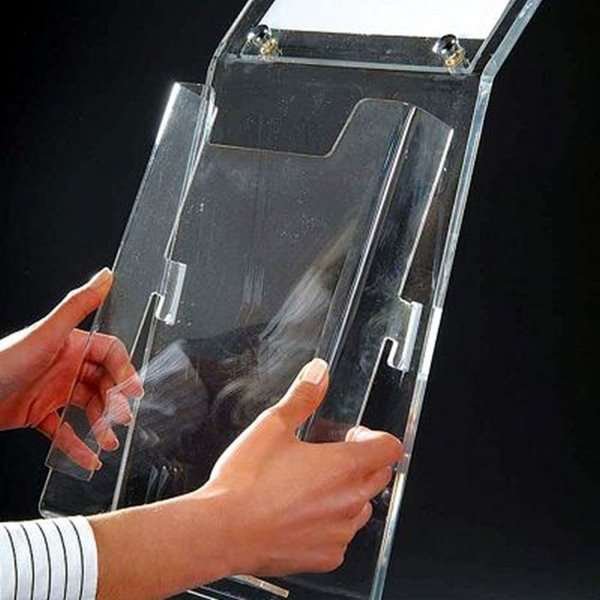 Acrylic Info Stand, for A4 brochures #2