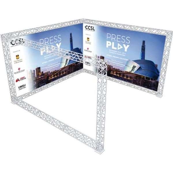 Crown Truss U-Shape 4 x 4 m, 15 x 15 cm, white #1