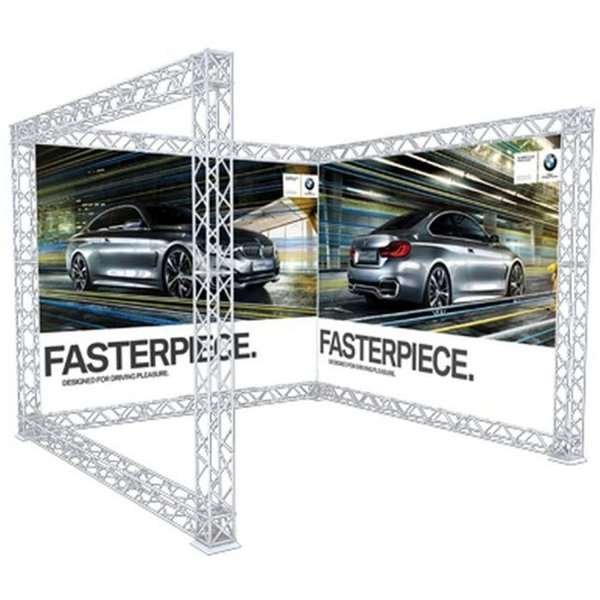 CROWN TRUSS,  U-shape 3x3 - White #1