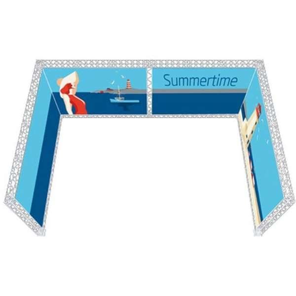 Crown Truss U-Shape 4 x 6 m, 15 x 15 cm, white #2