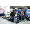 Crown Truss Triple Banner, 15 x 15 cm, black exhibition wall #19