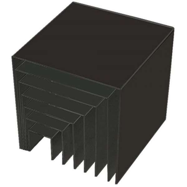 Nesting Shelves x 7, black acrylic #1