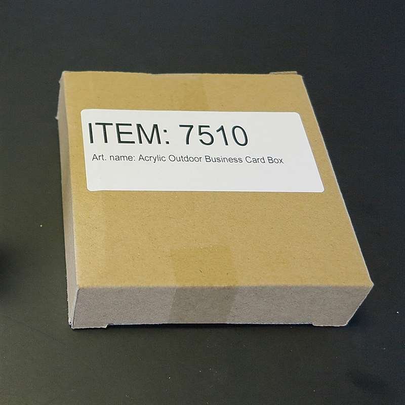Acrylic Outdoor Business Card Box #4