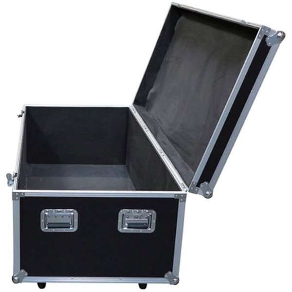 Transport Flight Case, Large, black box with 4 wheels #6