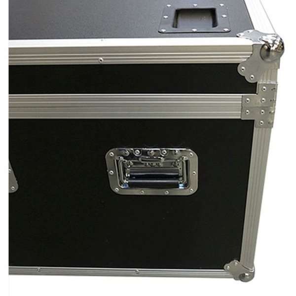 Transport Flight Case, Large, black box with 4 wheels #7