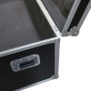 Transport Flight Case, Large, black box with 4 wheels #8