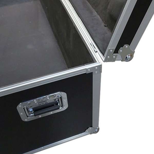 Transport Flight Case, Large, black box with 4 wheels #8