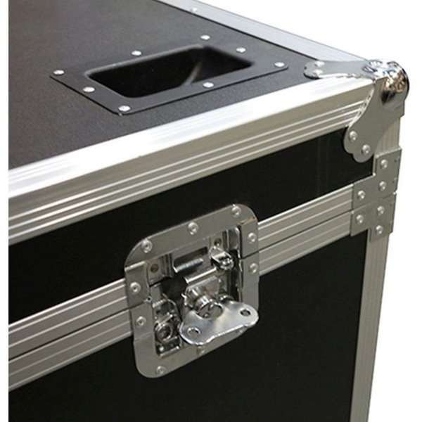 Transport Flight Case, Large, black box with 4 wheels #4