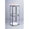 Circle Counter, white, with 8 PET panels and suitcase #8