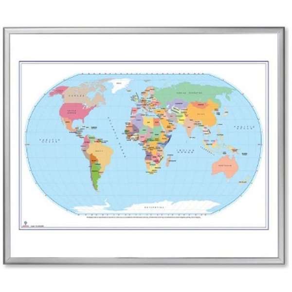 World Political Map, 120x100cm #1