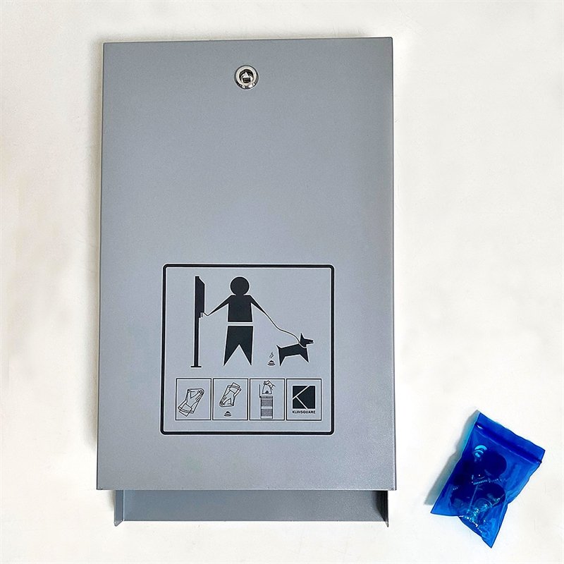 Eco Dispenser for dog bags, silver, with print #5