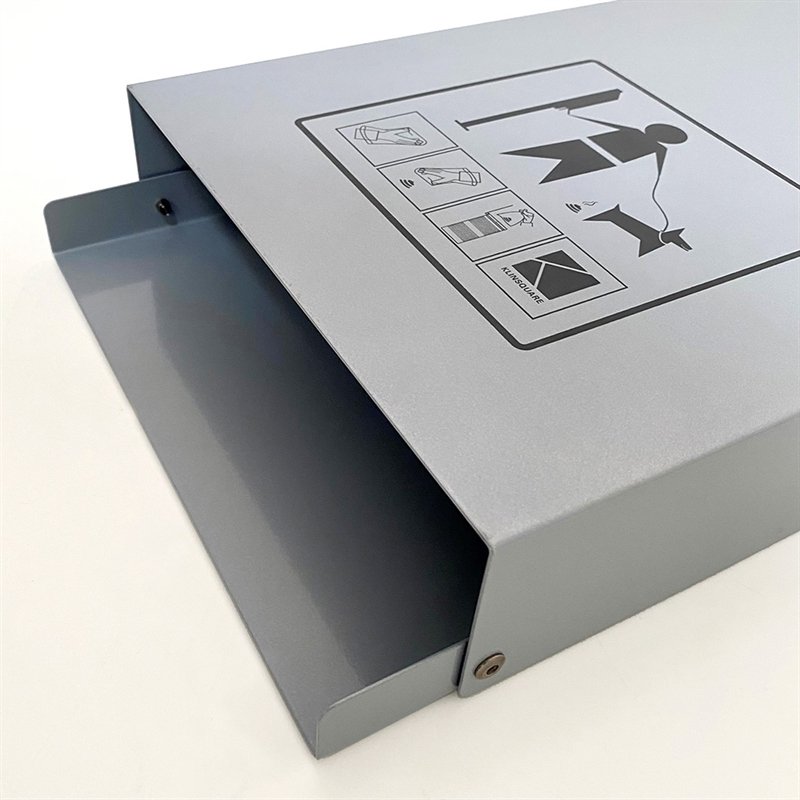 Eco Dispenser for dog bags, silver, with print #4