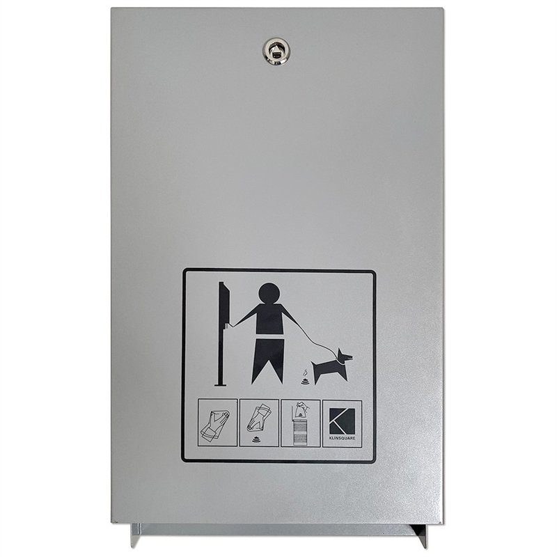 Eco Dispenser for dog bags, silver, with print #2