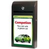 Suggestion Box with A4 Info, black mailbox #1