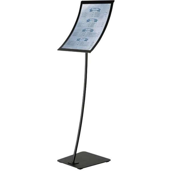 Infostand Curved Black Vertical/Horizontal  A3 #1
