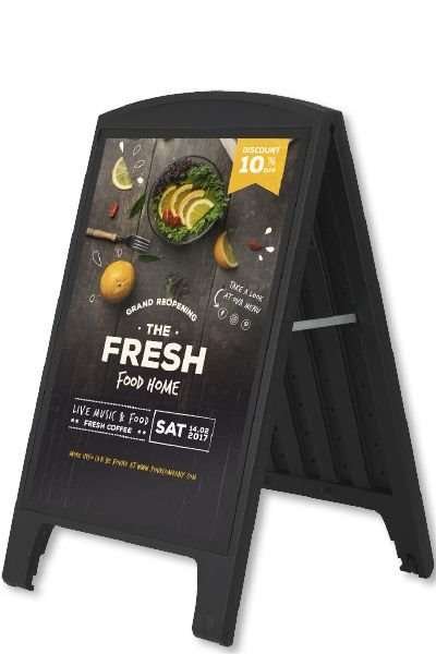 Compact Plast A-board, black, A1 #1