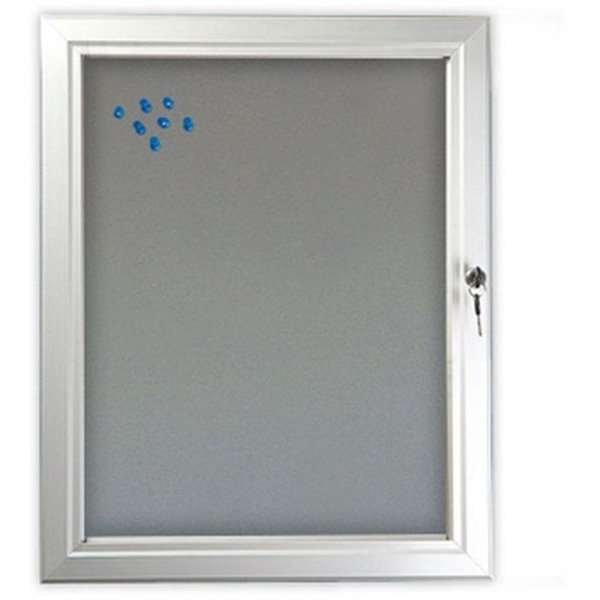 Infobox, alu/silver, with felt and lock, 4 x A4 #1