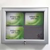 Infobox, alu/silver, with felt and lock, 4 x A4 #7