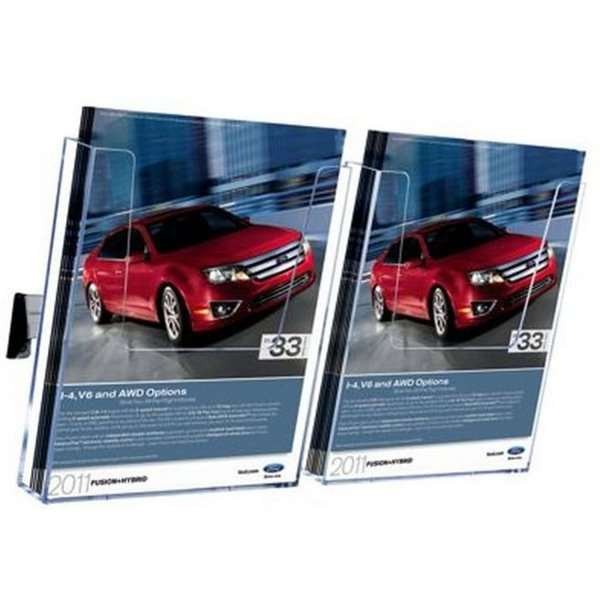 Wall Dispenser List, with 2 x A4 acrylic holders #1