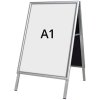 Alu-Line Budget Pavement Sign, silver, A1 #1