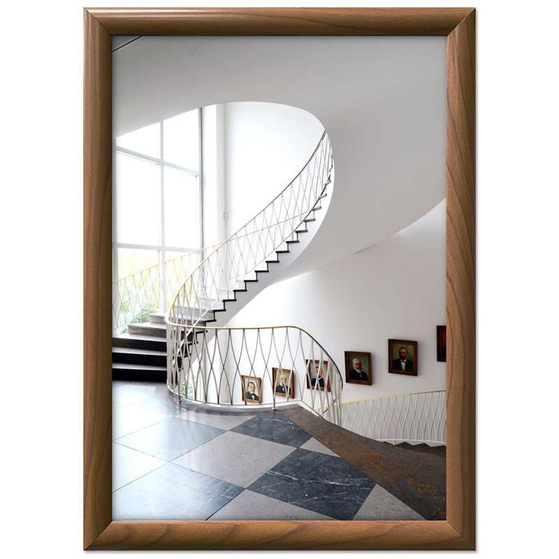 Alu snap frame, 25 mm, A3, wooden finish #2
