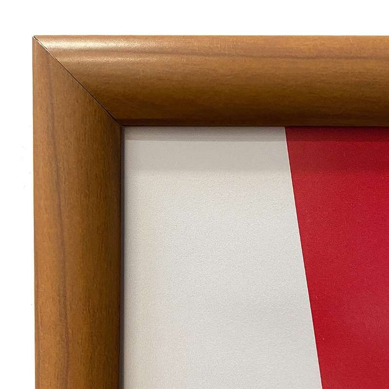 Alu snap frame, 25 mm, A3, wooden finish #3